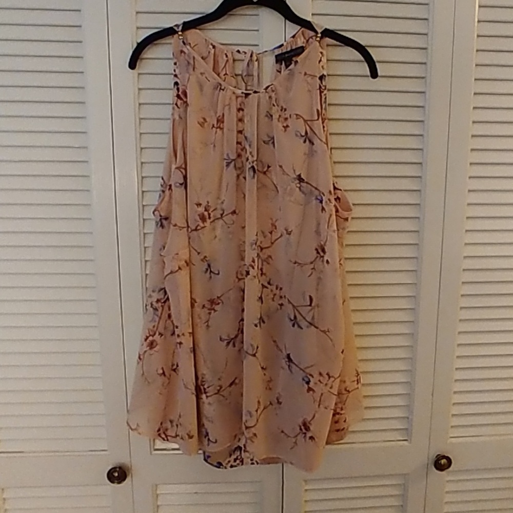 White House Black Market floral blouse